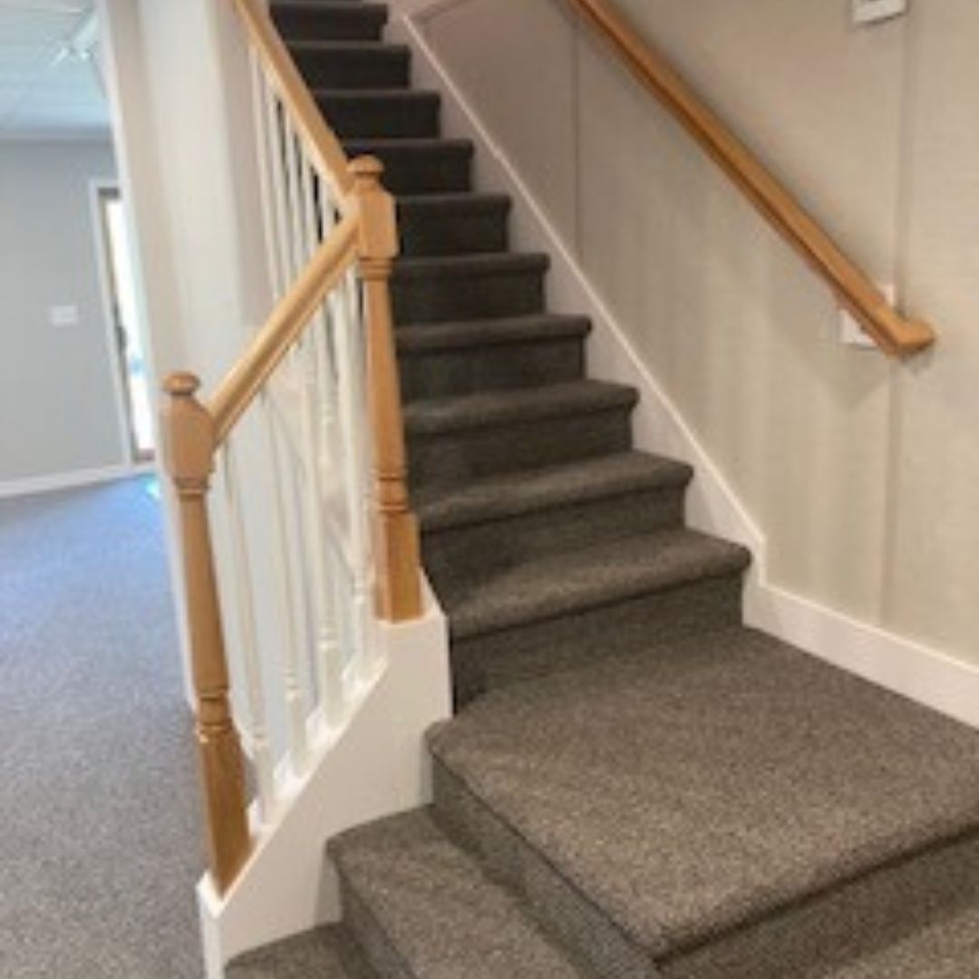 stairs leading down to basement